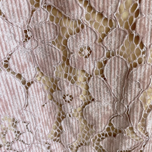 Free People blush colored lace mini dress. Size 6 - Picture 8 of 12